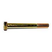 MIDWEST FASTENER Grade 8, 1/2"-13 Hex Head Cap Screw, Zinc Yellow Steel, 4-1/2 in L, 10 PK 00732